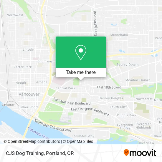 Mapa de CJS Dog Training
