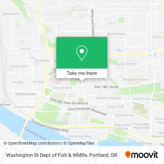 Mapa de Washington St Dept of Fish & Wldlfe