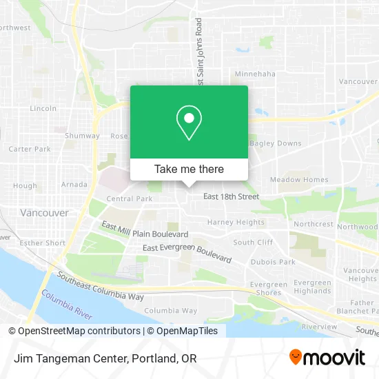 Mapa de Jim Tangeman Center