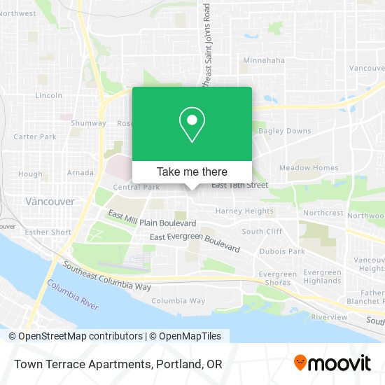 Mapa de Town Terrace Apartments