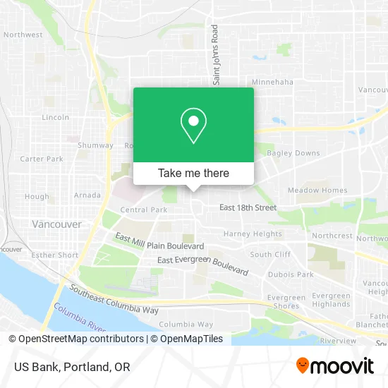 Mapa de US Bank