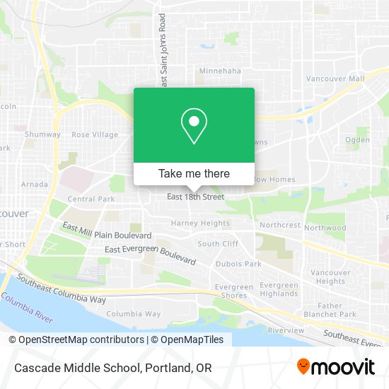 Cascade Middle School map