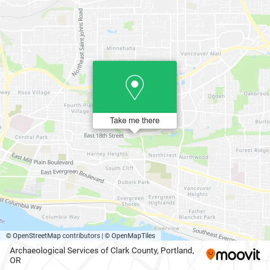 Mapa de Archaeological Services of Clark County