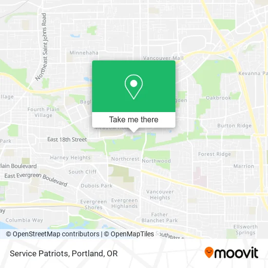 Mapa de Service Patriots