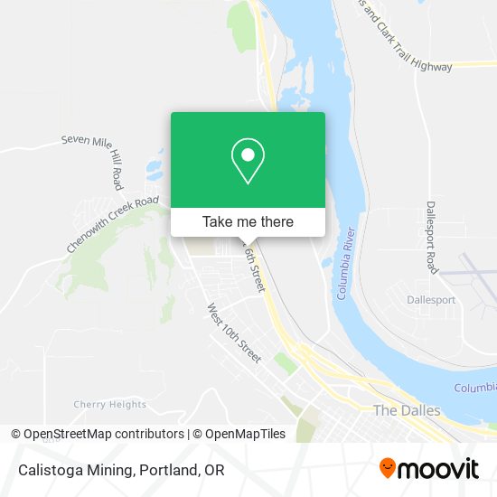 Calistoga Mining map