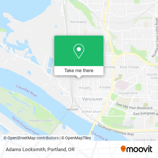 Mapa de Adams Locksmith