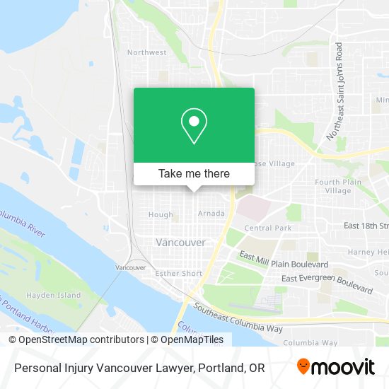 Personal Injury Vancouver Lawyer map