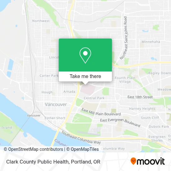 Clark County Public Health map