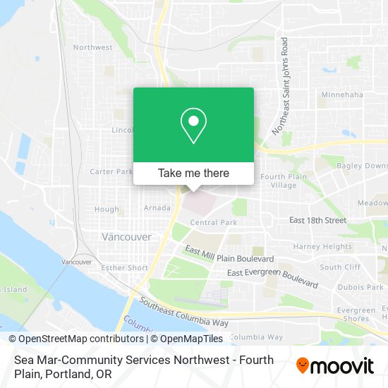 Sea Mar-Community Services Northwest - Fourth Plain map