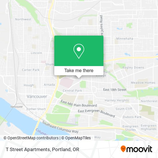 Mapa de T Street Apartments