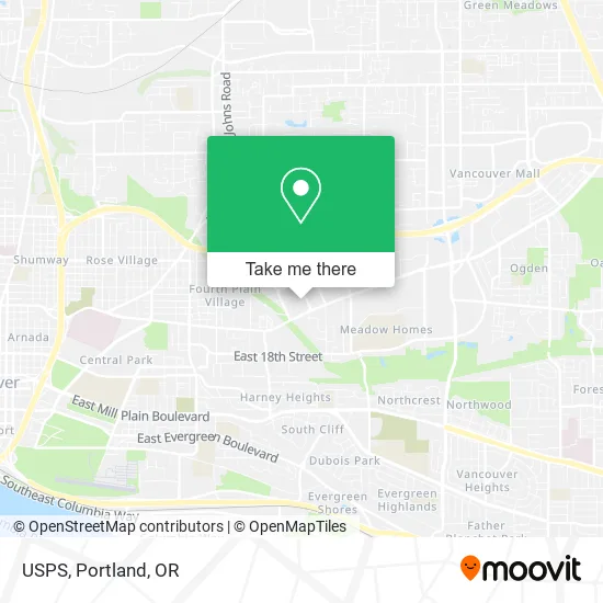 Mapa de USPS