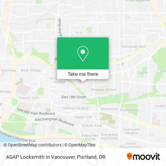 Mapa de ASAP Locksmith In Vancouver