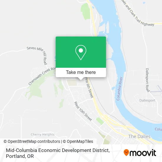 Mid-Columbia Economic Development District map