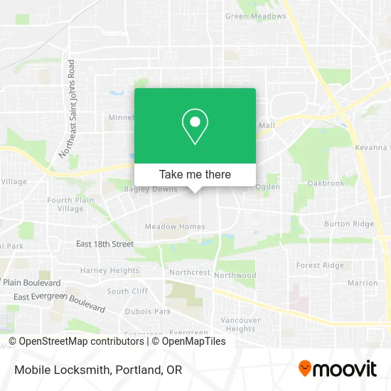 Mobile Locksmith map