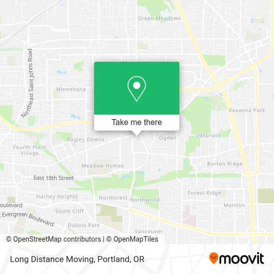 Long Distance Moving map