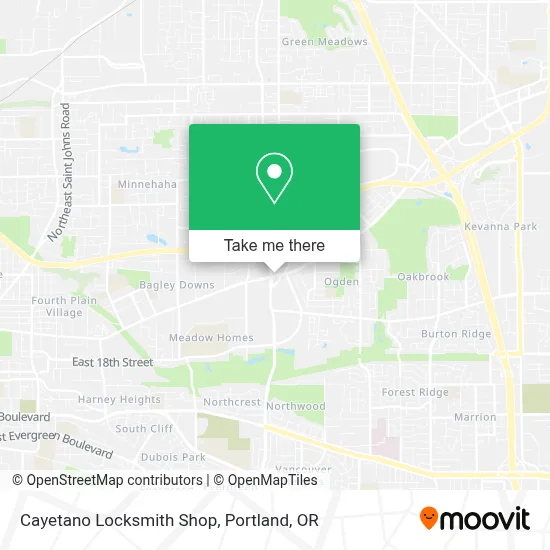 Cayetano Locksmith Shop map