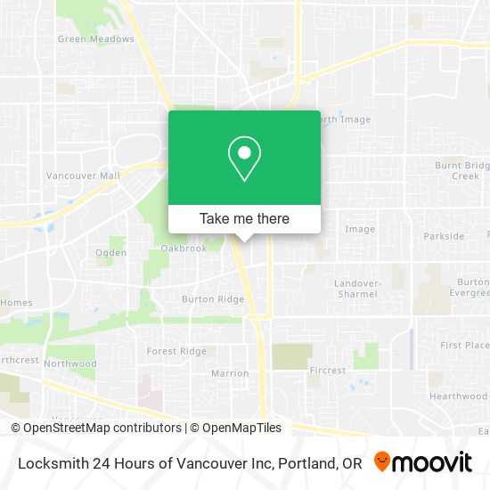 Locksmith 24 Hours of Vancouver Inc map