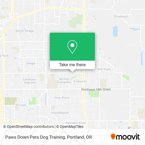 Mapa de Paws Down Pets Dog Training