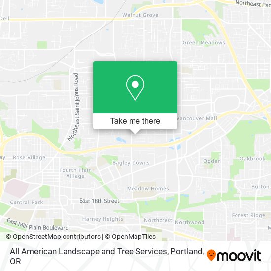 All American Landscape and Tree Services map