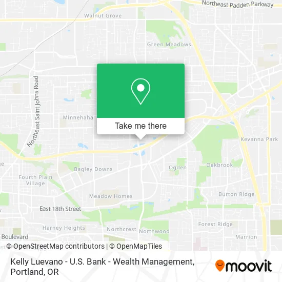 Mapa de Kelly Luevano - U.S. Bank - Wealth Management