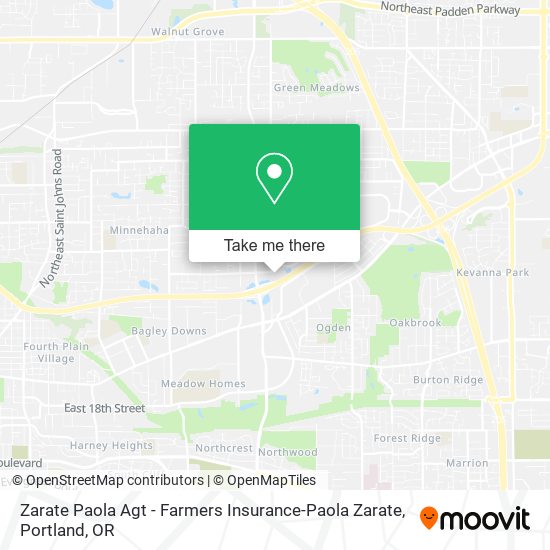 Zarate Paola Agt - Farmers Insurance-Paola Zarate map