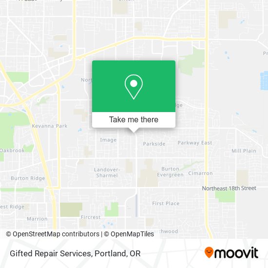 Gifted Repair Services map