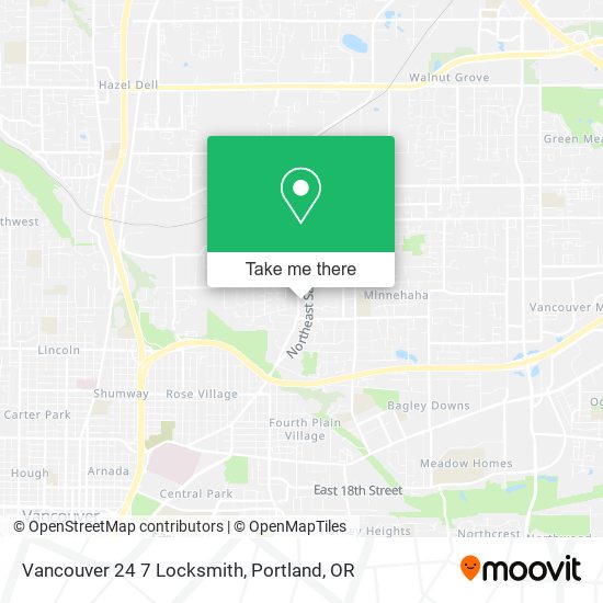 Mapa de Vancouver 24 7 Locksmith