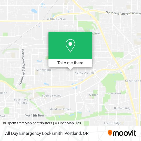 Mapa de All Day Emergency Locksmith