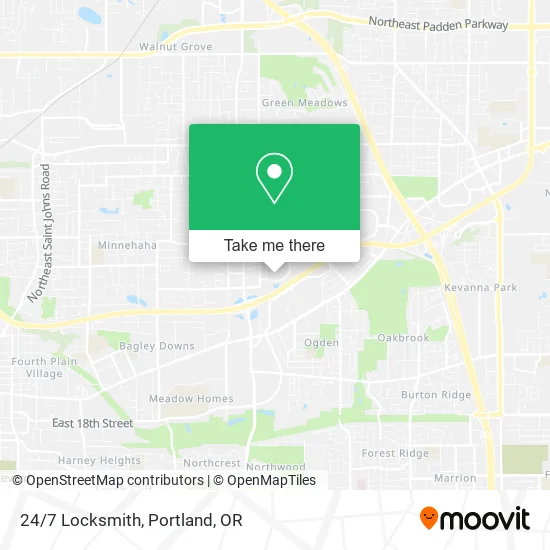 Mapa de 24/7 Locksmith