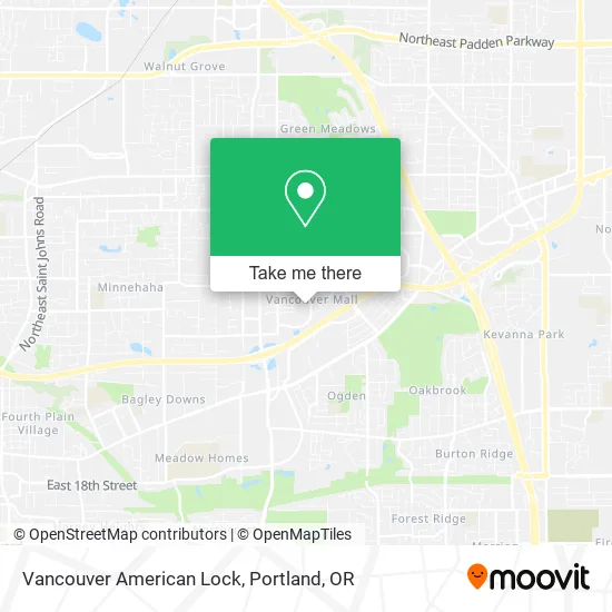 Mapa de Vancouver American Lock