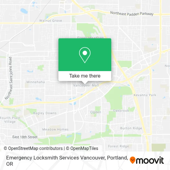 Emergency Locksmith Services Vancouver map
