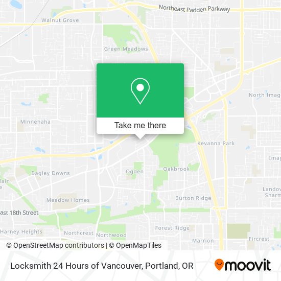 Locksmith 24 Hours of Vancouver map