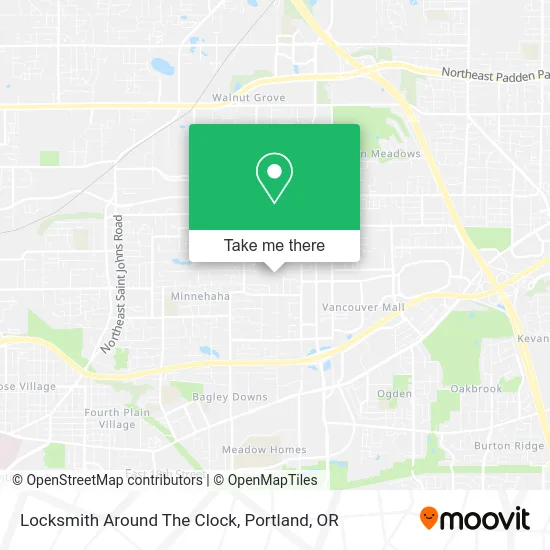 Locksmith Around The Clock map