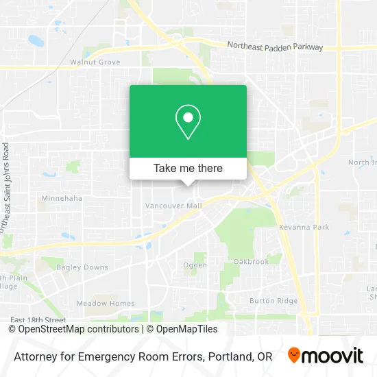 Attorney for Emergency Room Errors map