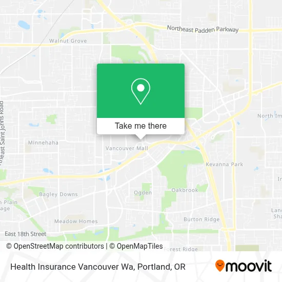 Health Insurance Vancouver Wa map