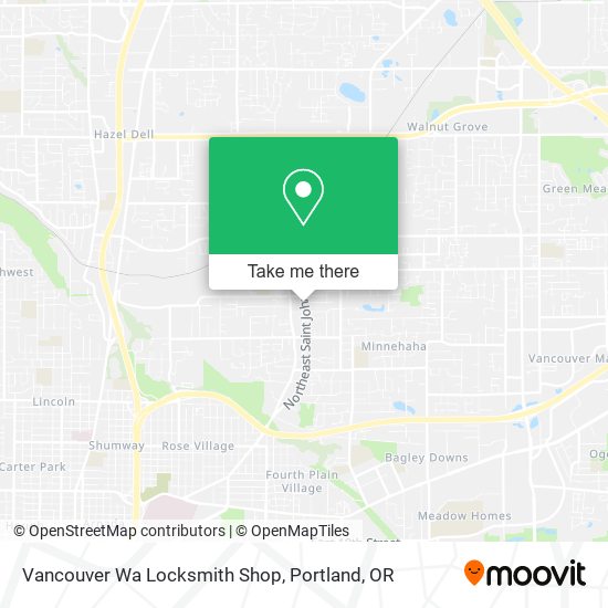 Vancouver Wa Locksmith Shop map