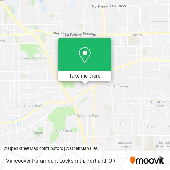 Vancouver Paramount Locksmith map