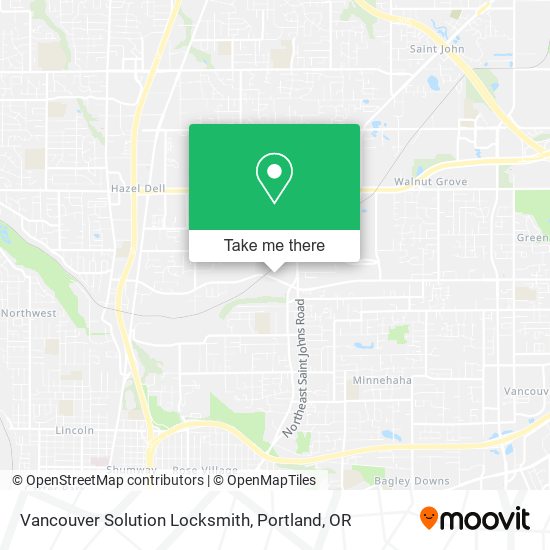 Mapa de Vancouver Solution Locksmith