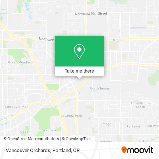 Mapa de Vancouver Orchards