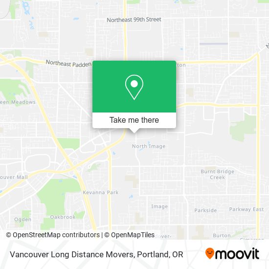 Vancouver Long Distance Movers map