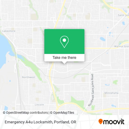 Emergency A4u Locksmith map