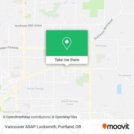 Vancouver ASAP Locksmith map
