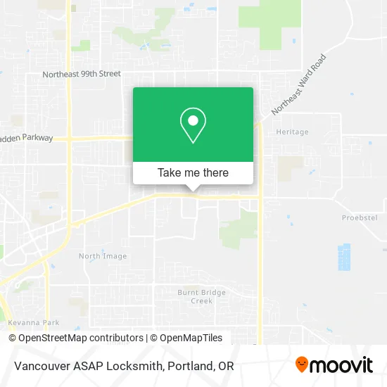 Mapa de Vancouver ASAP Locksmith
