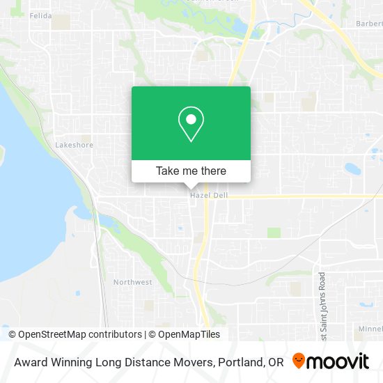 Mapa de Award Winning Long Distance Movers