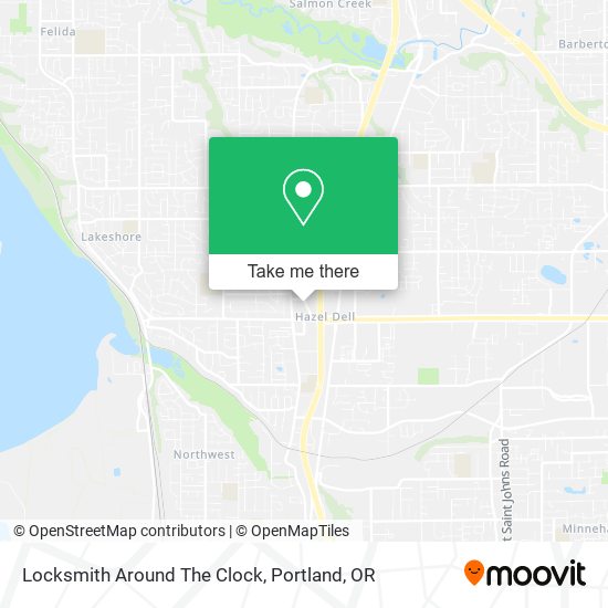 Locksmith Around The Clock map
