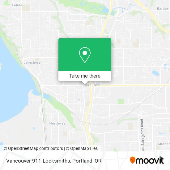 Vancouver 911 Locksmiths map