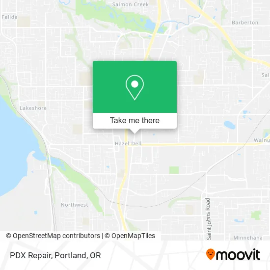 Mapa de PDX Repair