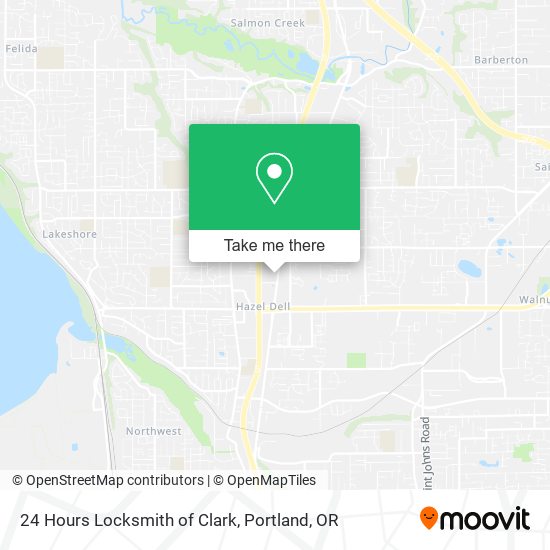 24 Hours Locksmith of Clark map