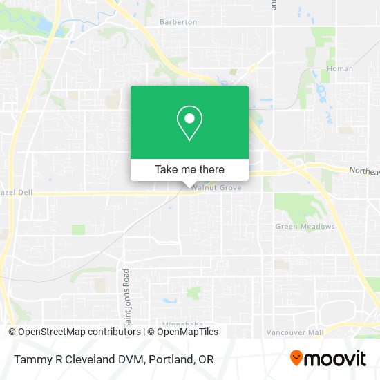 Mapa de Tammy R Cleveland DVM