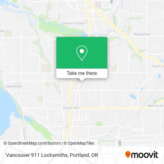 Vancouver 911 Locksmiths map